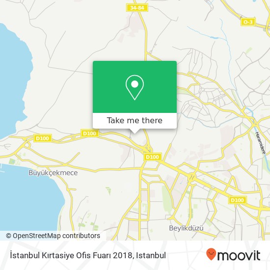 İstanbul Kırtasiye Ofis Fuarı 2018 map