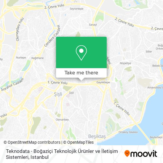 Teknodata - Boğaziçi Teknolojik Ürünler ve İletişim Sistemleri map