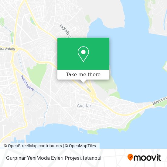 Gurpinar YeniModa Evleri Projesi map