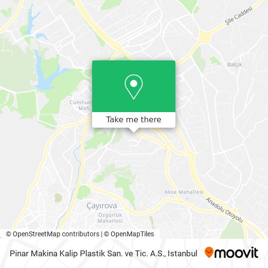 Pinar Makina Kalip Plastik San. ve Tic. A.S. map