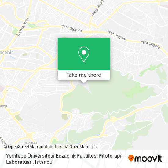 Yeditepe Üniversitesi Eczacılık Fakültesi Fitoterapi Laboratuarı map
