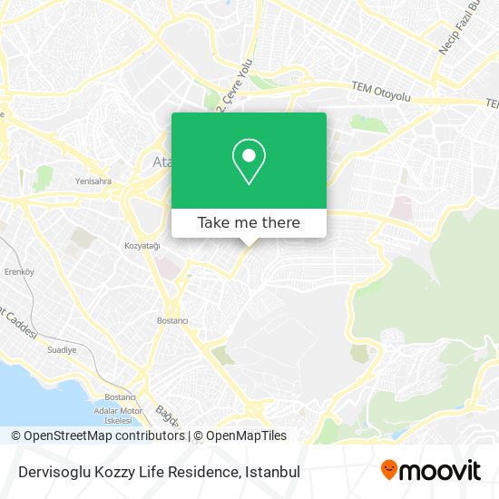 Dervisoglu Kozzy Life Residence map