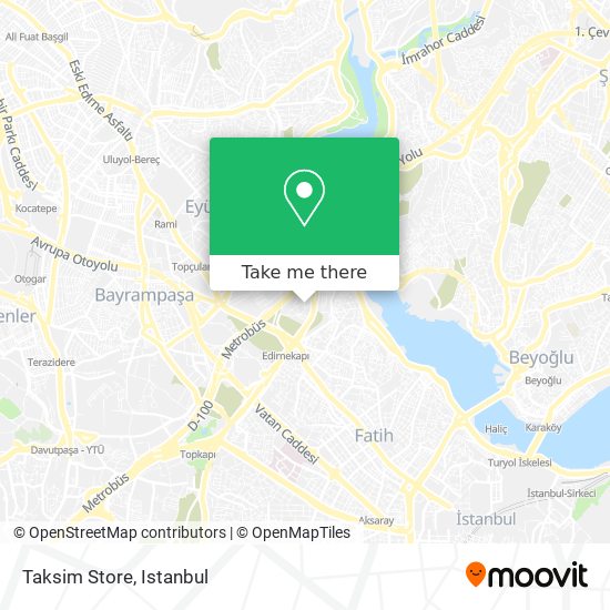 Taksim Store map