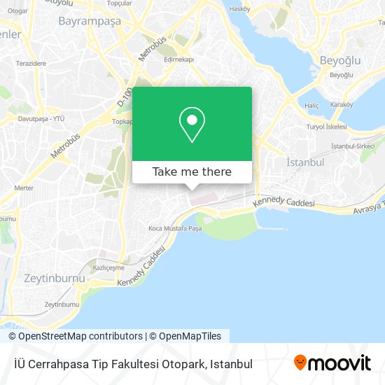 İÜ Cerrahpasa Tip Fakultesi Otopark map