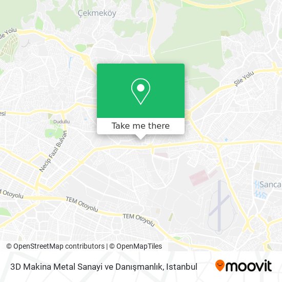 3D Makina Metal Sanayi ve Danışmanlık map