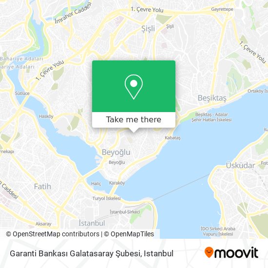 Garanti Bankası Galatasaray Şubesi map