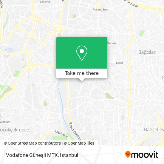 Vodafone Güneşli MTX map