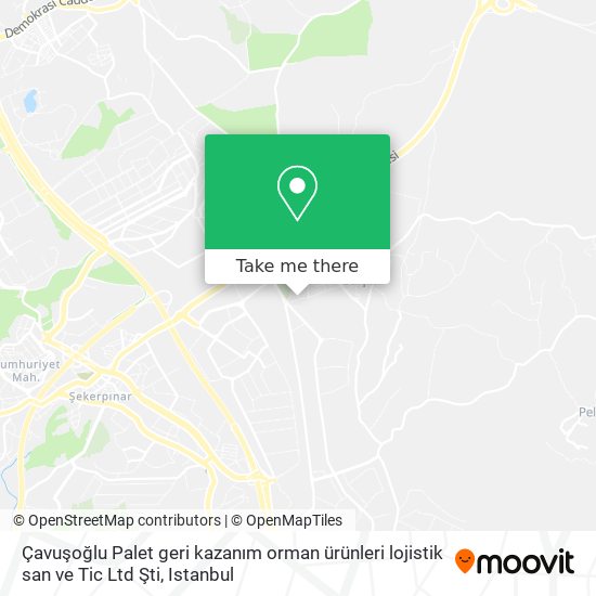 Çavuşoğlu Palet geri kazanım orman ürünleri lojistik san ve Tic Ltd Şti map