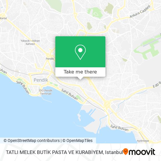 TATLI MELEK BUTİK PASTA VE KURABİYEM map