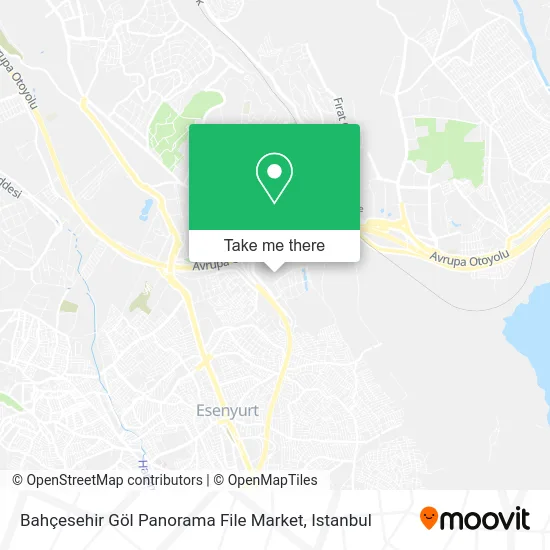 Bahçesehir Göl  Panorama File Market map