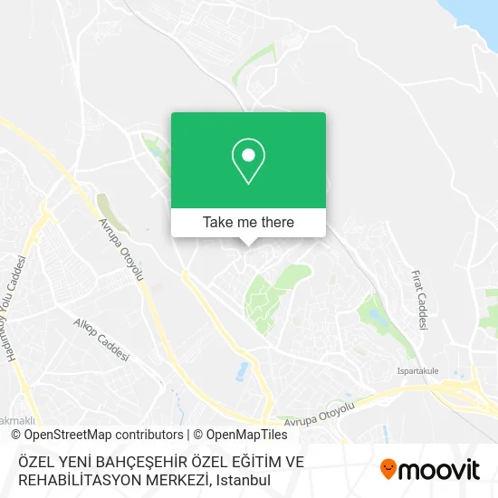 ÖZEL YENİ BAHÇEŞEHİR ÖZEL EĞİTİM VE REHABİLİTASYON MERKEZİ map