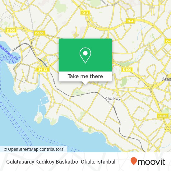 Galatasaray  Kadıköy Baskatbol Okulu map