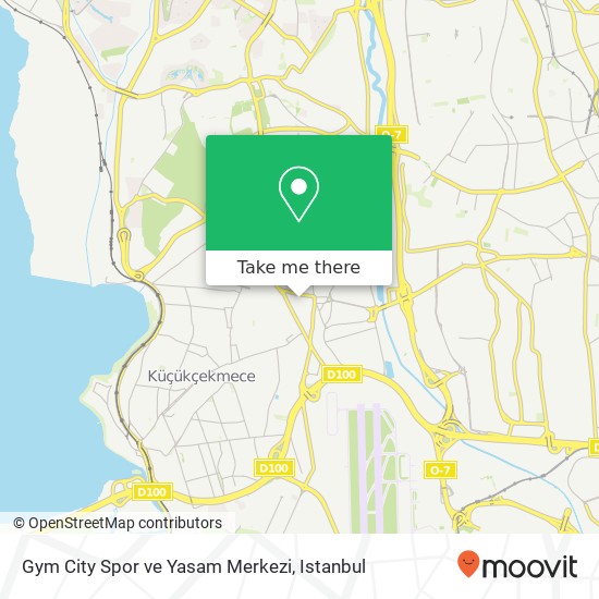 Gym City Spor ve Yasam Merkezi map