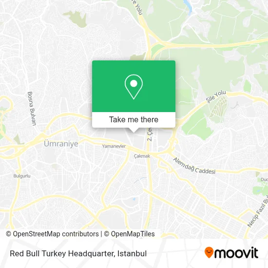 Red Bull Turkey Headquarter map
