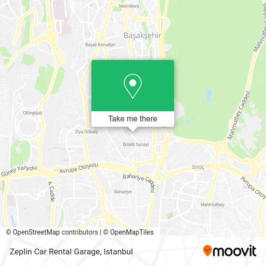 Zeplin Car Rental Garage map