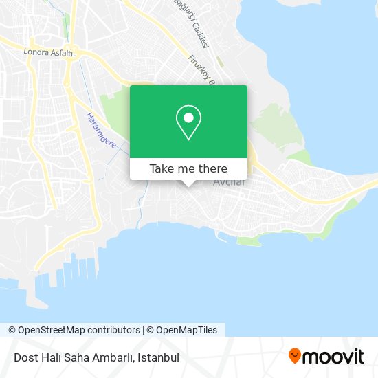 Dost Halı Saha Ambarlı map