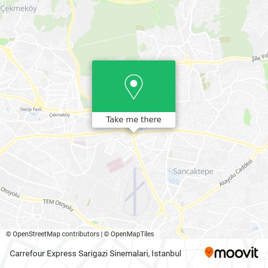 Carrefour Express Sarigazi  Sinemalari map