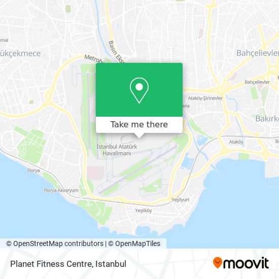 Planet Fitness Centre map