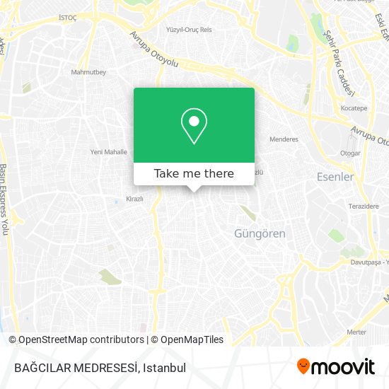 BAĞCILAR MEDRESESİ map