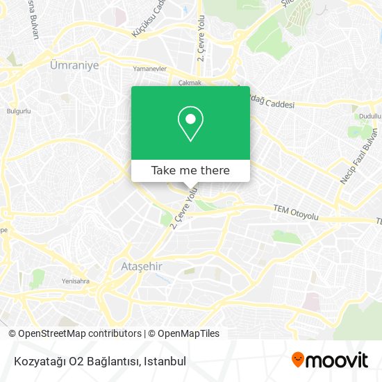 Kozyatağı O2 Bağlantısı map