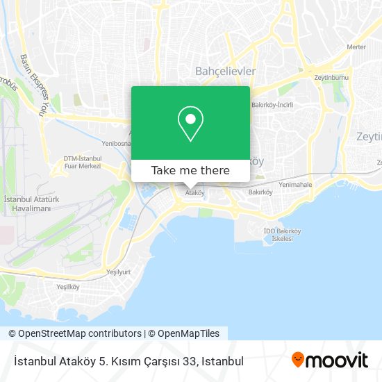 İstanbul Ataköy 5. Kısım Çarşısı 33 map
