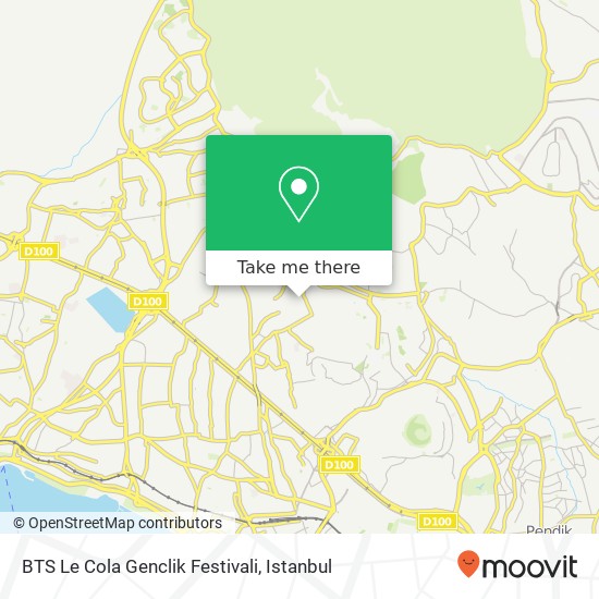 BTS Le Cola Genclik Festivali map