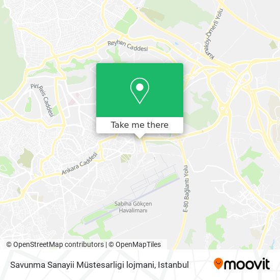 Savunma Sanayii Müstesarligi lojmani map