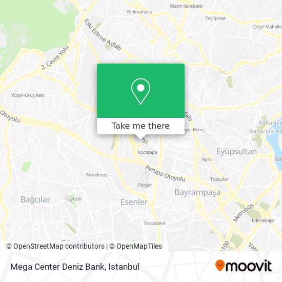 Mega Center Deniz Bank map