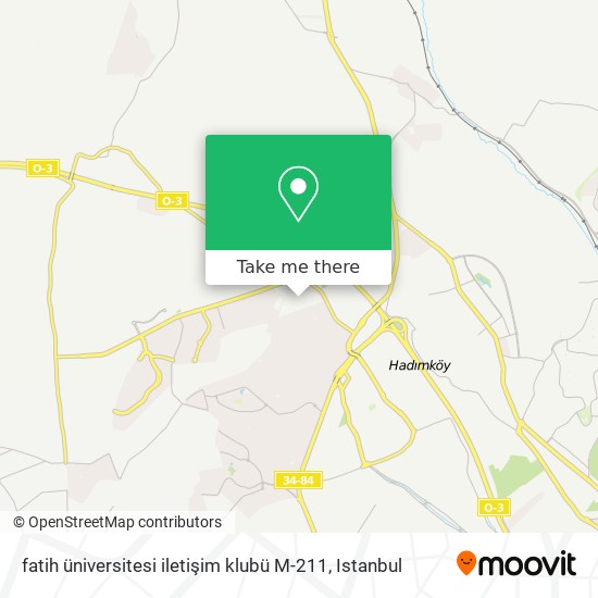 fatih üniversitesi iletişim klubü M-211 map