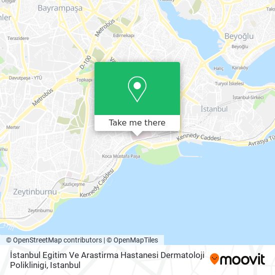 İstanbul Egitim Ve Arastirma Hastanesi Dermatoloji Poliklinigi map