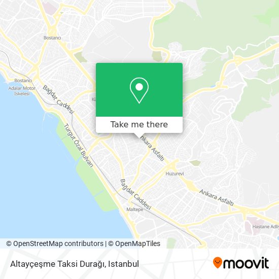 how to get to altaycesme taksi duragi in maltepe by bus metro train ferry or cable car