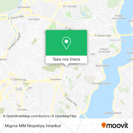 Migros MM Nispetiye map