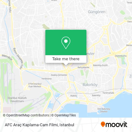 AFC Araç Kaplama-Cam Filmi map