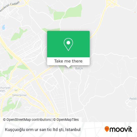 Kuşçuoğlu orm ur san tic ltd şti map