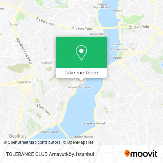 TOLERANCE CLUB Arnavutköy map