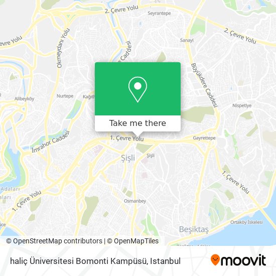 haliç Üniversitesi Bomonti Kampüsü map