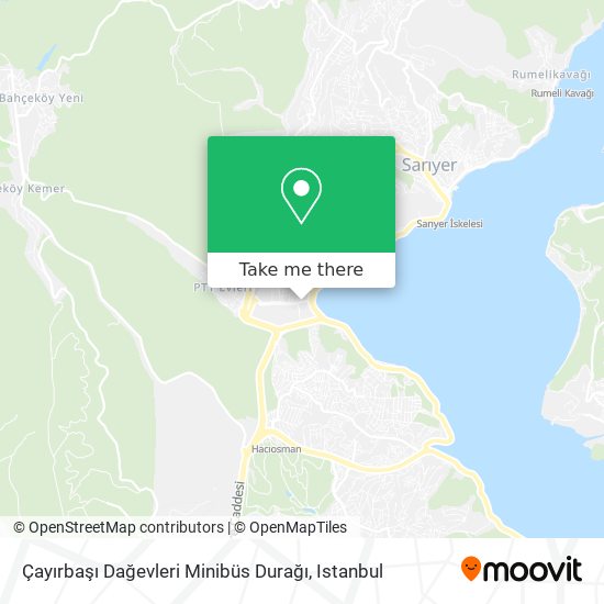 Çayırbaşı Dağevleri Minibüs Durağı map