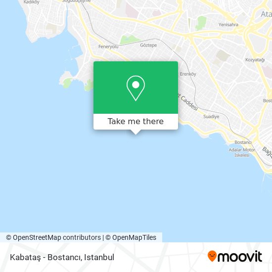 Kabataş - Bostancı map