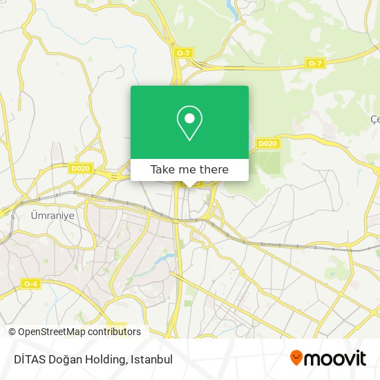 DİTAS Doğan Holding map