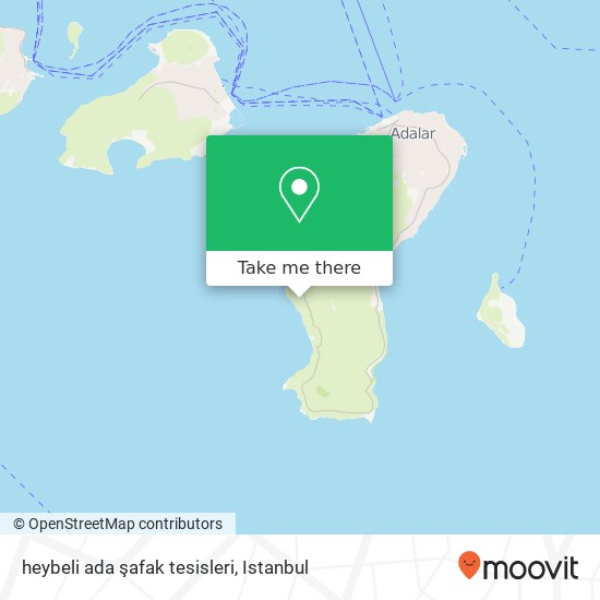 heybeli ada şafak tesisleri map