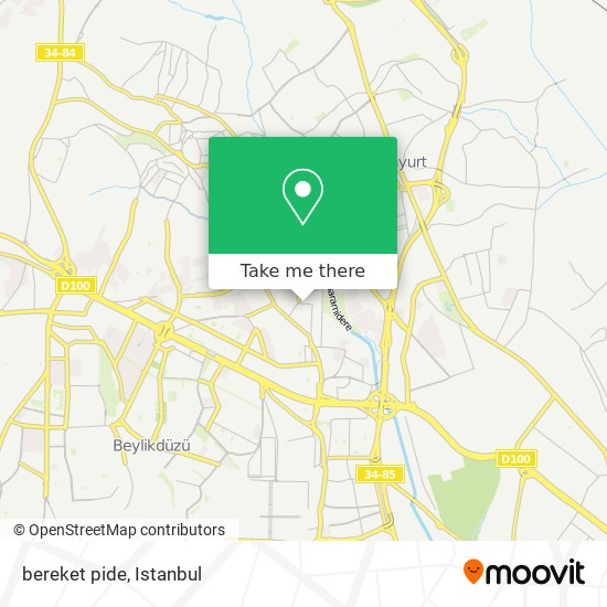 bereket pide map