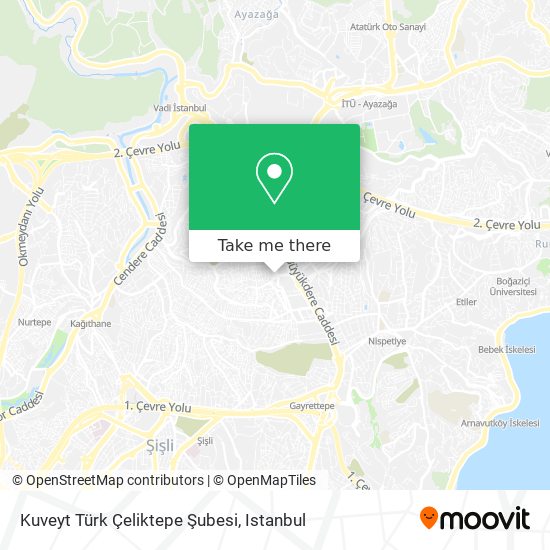 Kuveyt Türk Çeliktepe Şubesi map