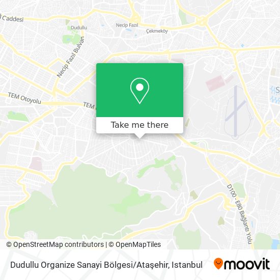 Dudullu Organize Sanayi Bölgesi / Ataşehir map
