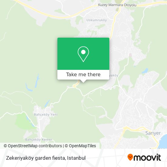 Zekeriyaköy garden fiesta map