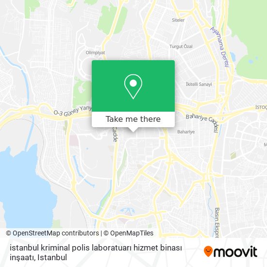 istanbul  kriminal polis laboratuarı hizmet binası inşaatı map