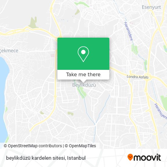 beylikdüzü kardelen sitesi map