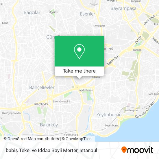 babiş Tekel ve Iddaa Bayii Merter map