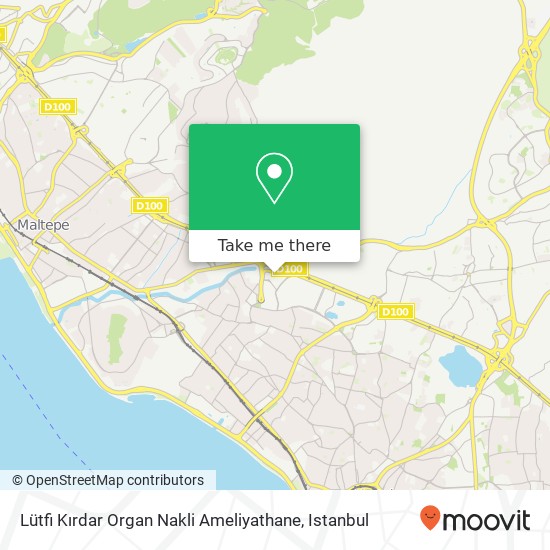 Lütfi Kırdar Organ Nakli Ameliyathane map