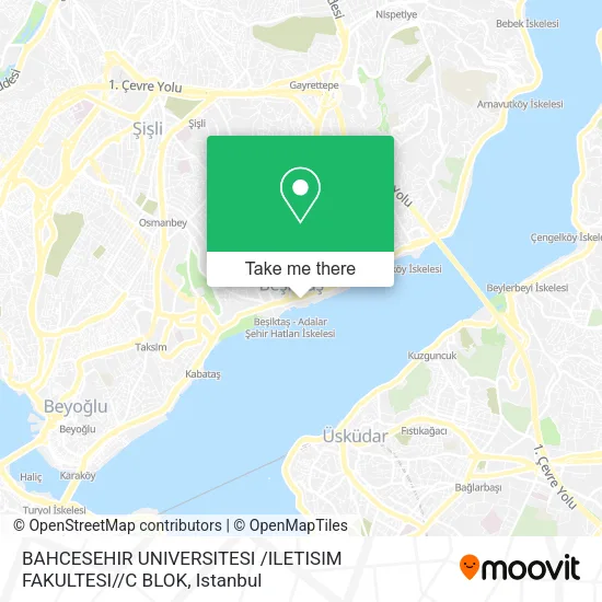 BAHCESEHIR UNIVERSITESI /ILETISIM FAKULTESI / /C BLOK map