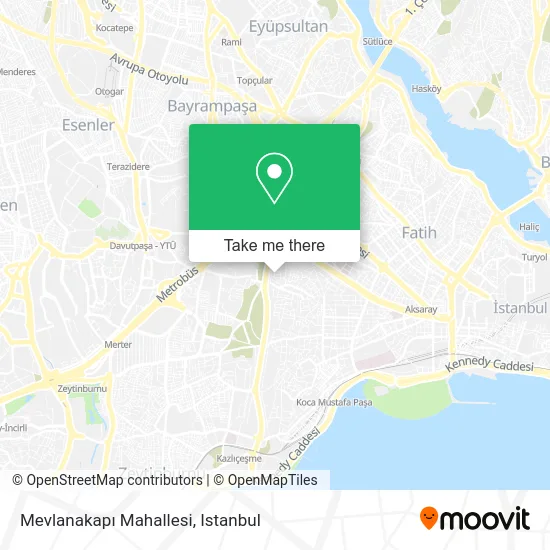 Mevlanakapı Mahallesi map